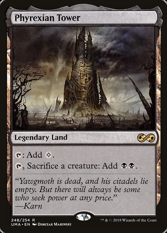 2018 Ultimate Masters Phyrexian Tower rare #248 unlisted card image