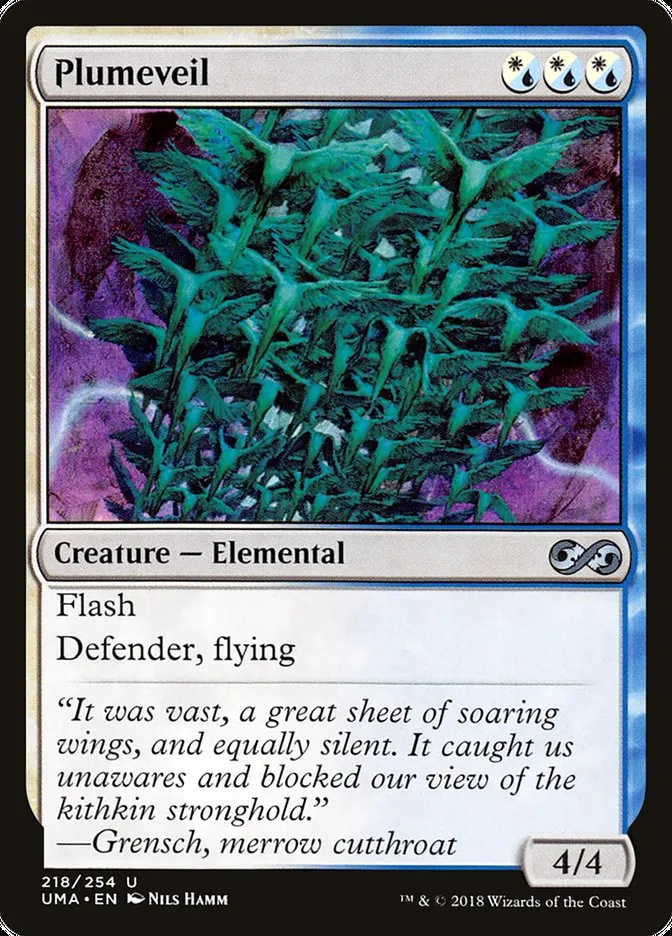 2018 Ultimate Masters Plumeveil uncommon #218 unlisted card image
