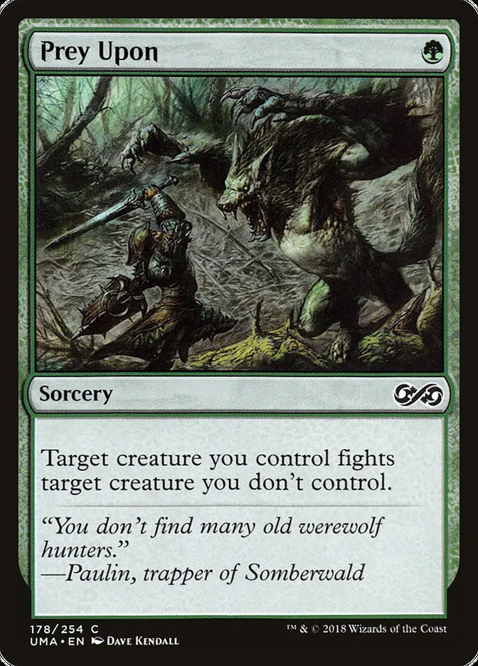 2018 Ultimate Masters Prey Upon common #178 unlisted card image