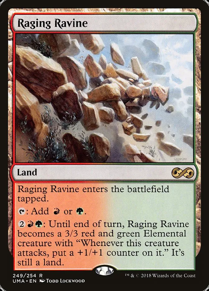 2018 Ultimate Masters Raging Ravine rare #249 unlisted card image