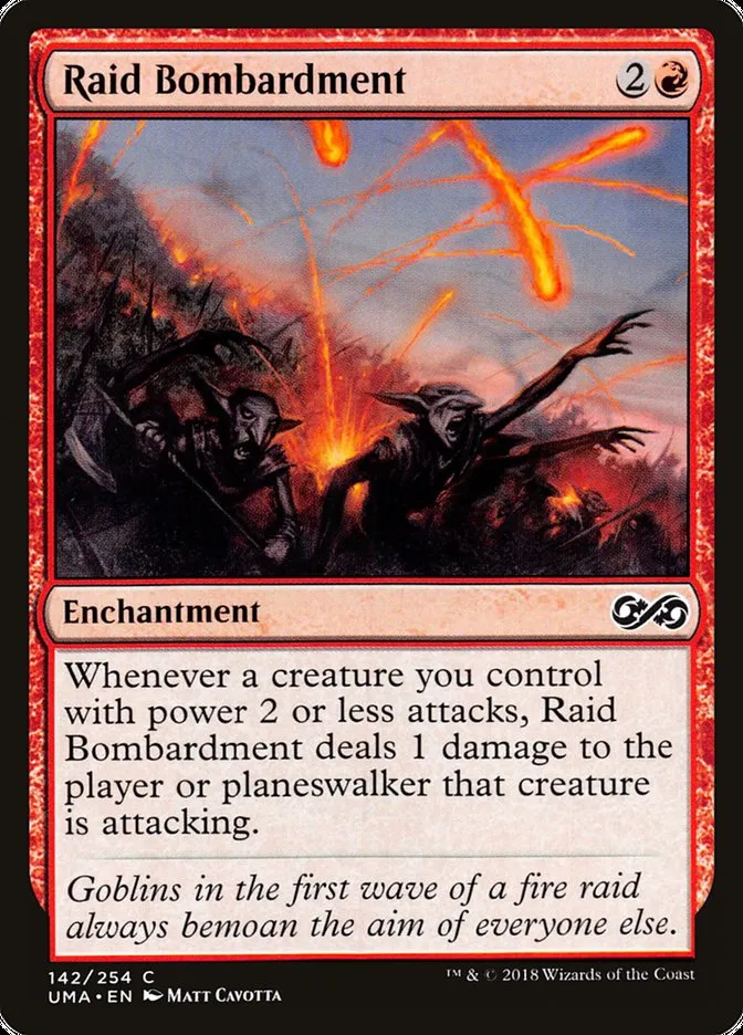 2018 Ultimate Masters Raid Bombardment common #142 unlisted card image
