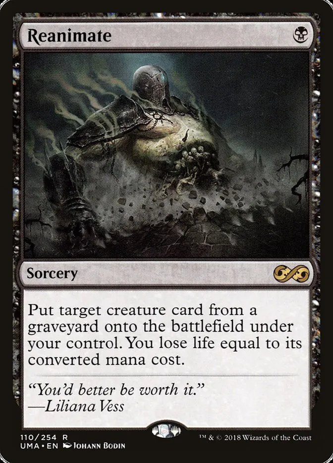 2018 Ultimate Masters Reanimate rare #110 unlisted card image