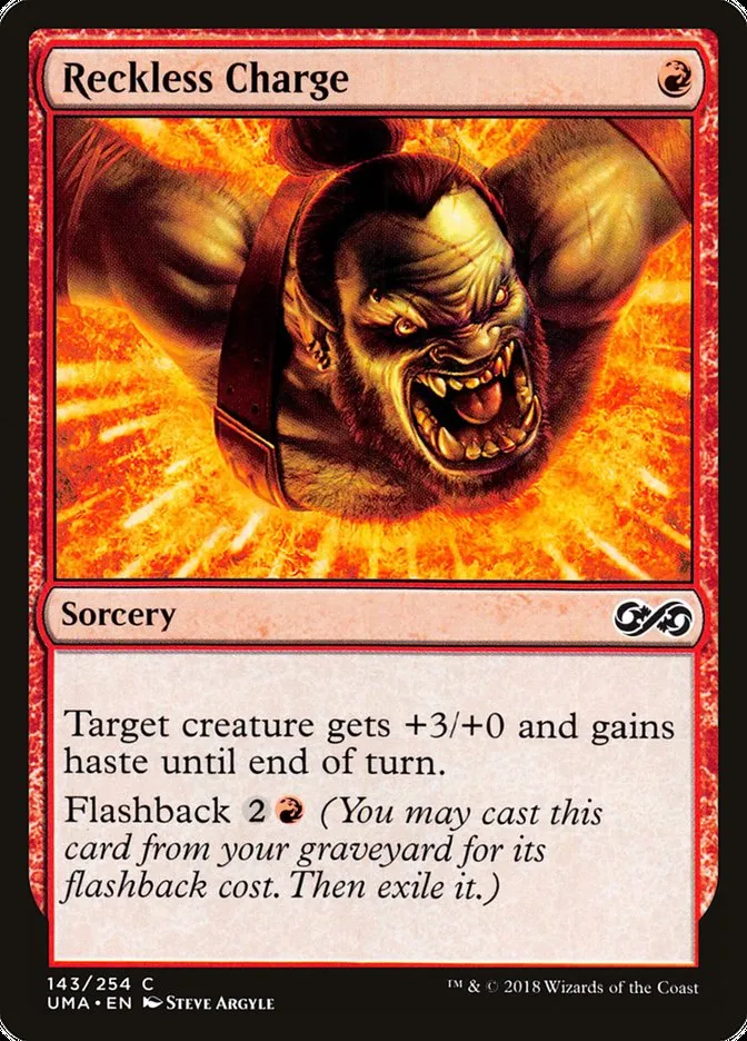 2018 Ultimate Masters Reckless Charge common #143 unlisted card image