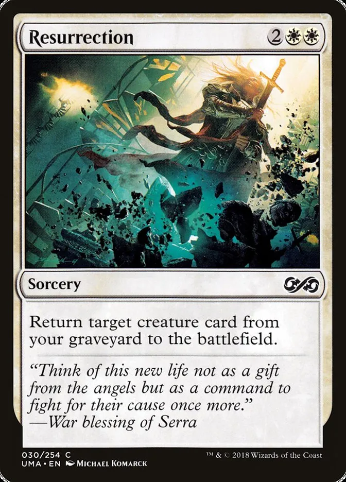 2018 Ultimate Masters Resurrection common #30 unlisted card image