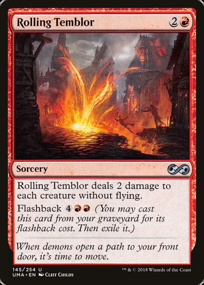 2018 Ultimate Masters Rolling Temblor uncommon #145 unlisted card image