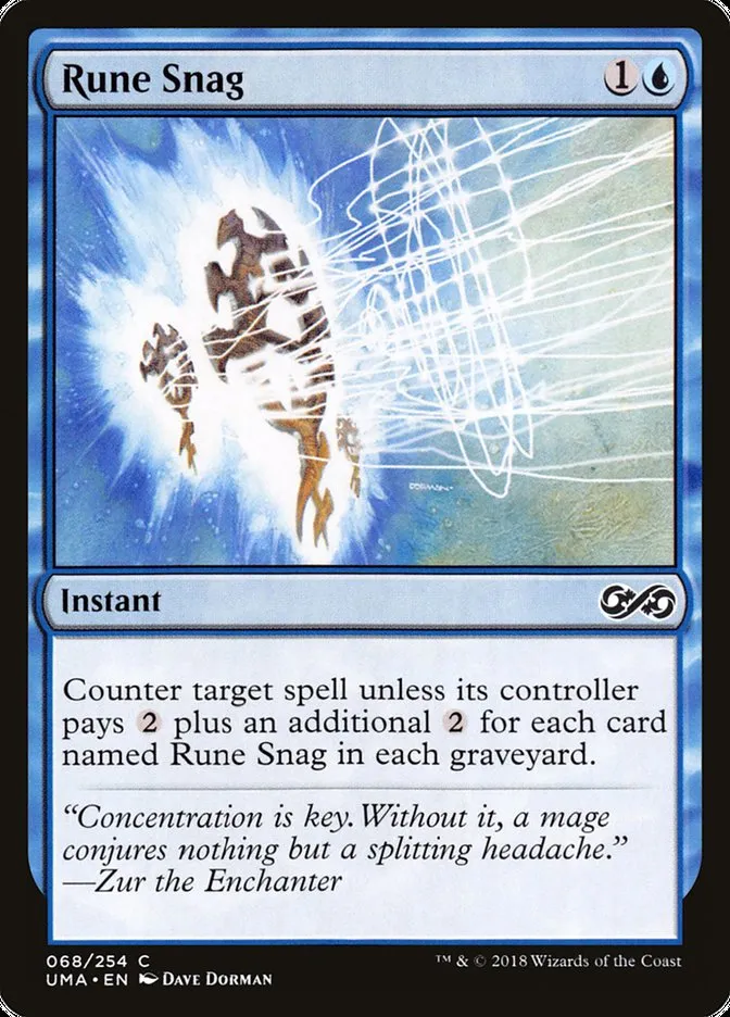 2018 Ultimate Masters Rune Snag common #68 unlisted card image