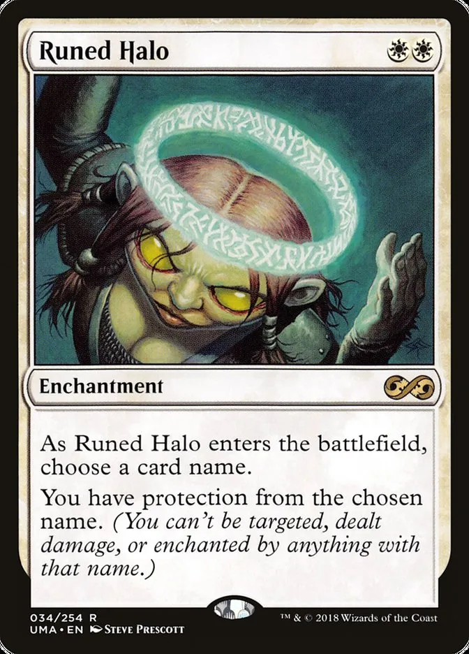 2018 Ultimate Masters Runed Halo rare #34 unlisted card image