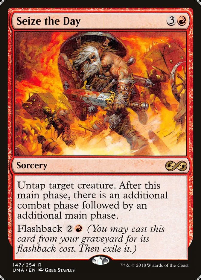 2018 Ultimate Masters Seize the Day rare #147 unlisted card image