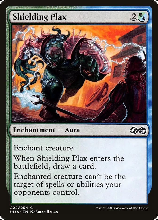 2018 Ultimate Masters Shielding Plax common #222 unlisted card image