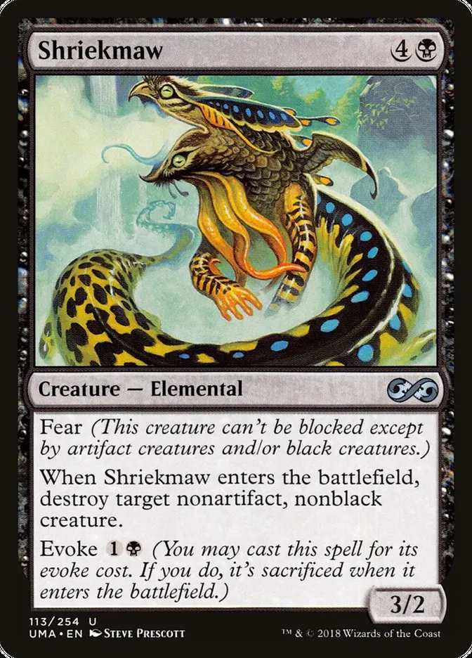 2018 Ultimate Masters Shriekmaw uncommon #113 unlisted card image