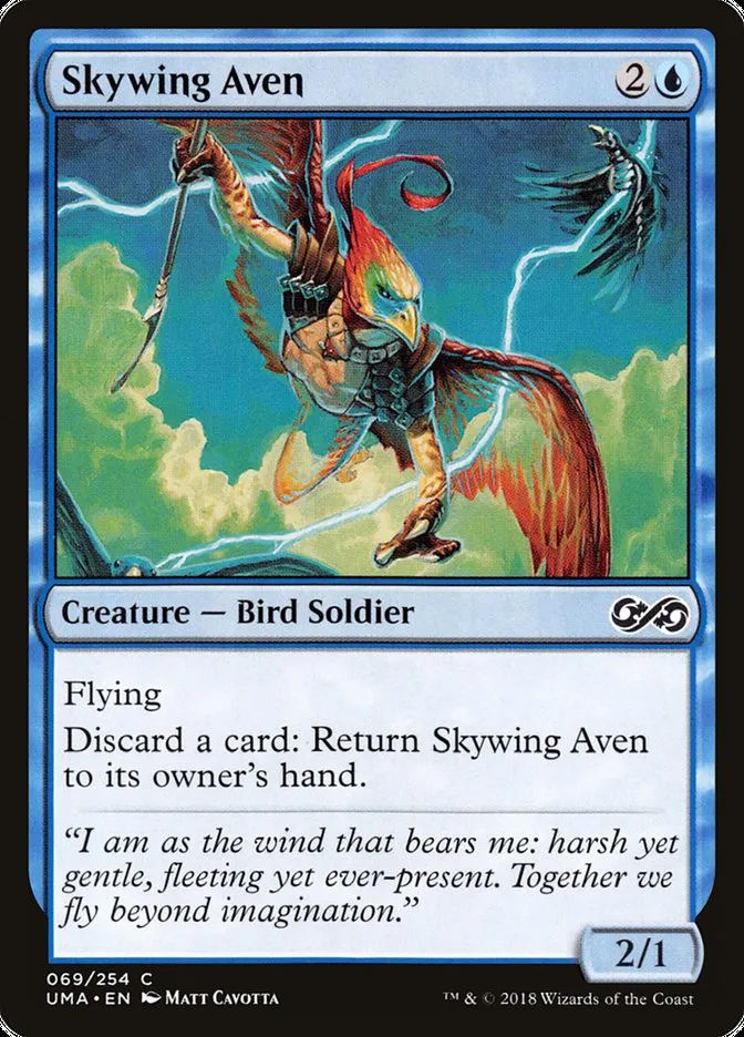 2018 Ultimate Masters Skywing Aven common #69 unlisted card image