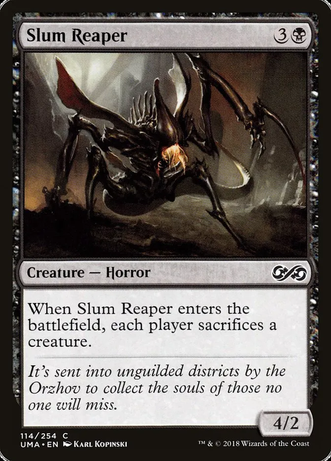 2018 Ultimate Masters Slum Reaper common #114 unlisted card image