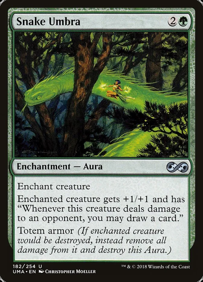 2018 Ultimate Masters Snake Umbra uncommon #182 unlisted card image