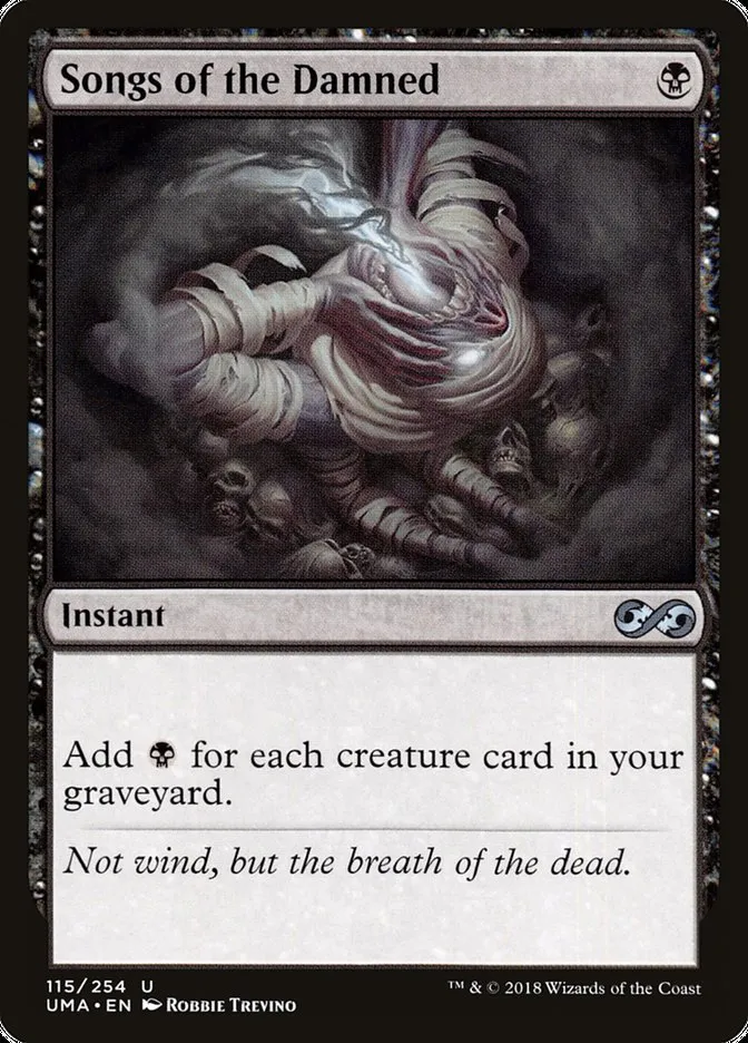 2018 Ultimate Masters Songs of the Damned uncommon #115 unlisted card image