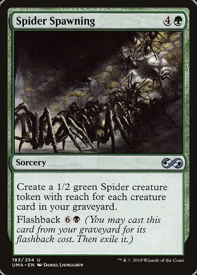 2018 Ultimate Masters Spider Spawning uncommon #183 unlisted card image