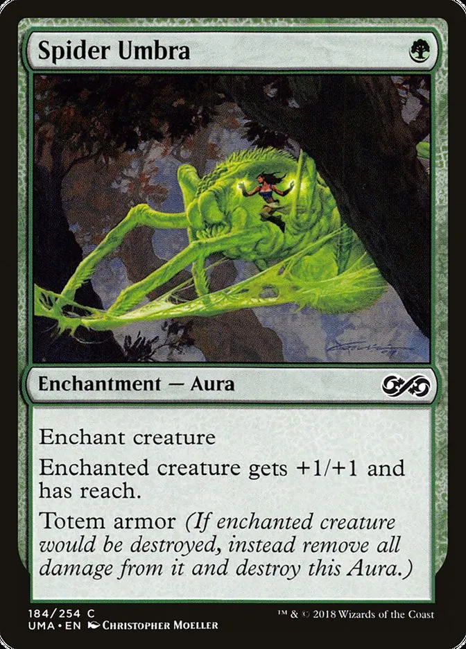2018 Ultimate Masters Spider Umbra common #184 unlisted card image