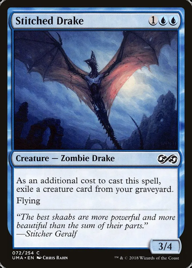2018 Ultimate Masters Stitched Drake common #72 unlisted card image