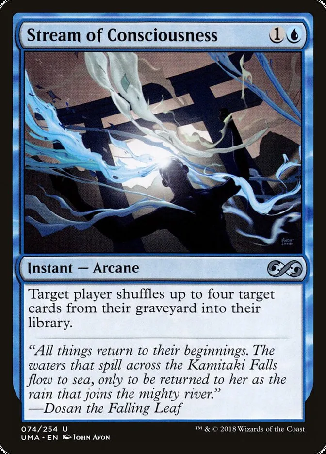 2018 Ultimate Masters Stream of Consciousness uncommon #74 unlisted card image