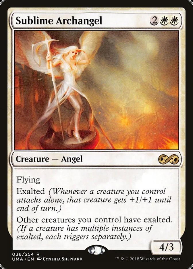 2018 Ultimate Masters Sublime Archangel rare #38 unlisted card image