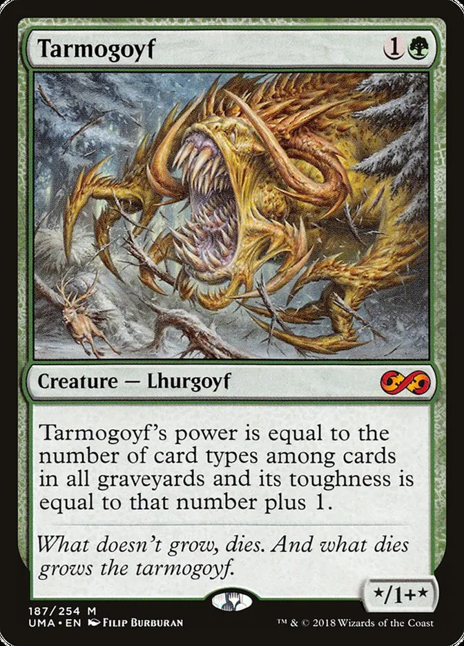 2018 Ultimate Masters Tarmogoyf mythic #187 unlisted card image