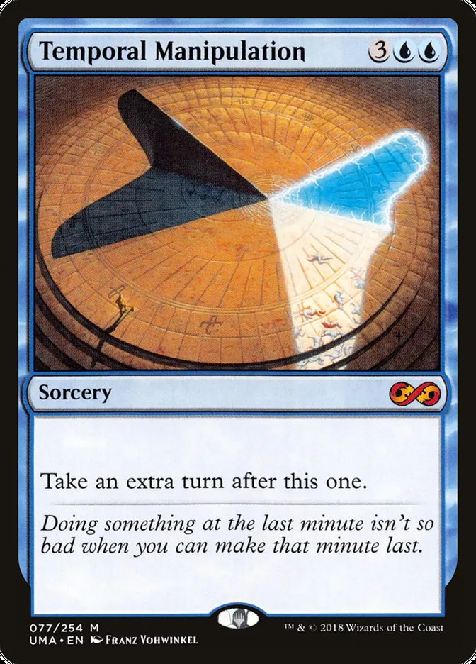2018 Ultimate Masters Temporal Manipulation mythic #77 unlisted card image