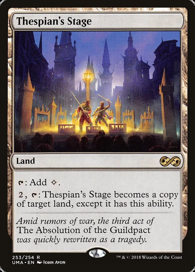 2018 Ultimate Masters Thespian's Stage rare #253 unlisted card image