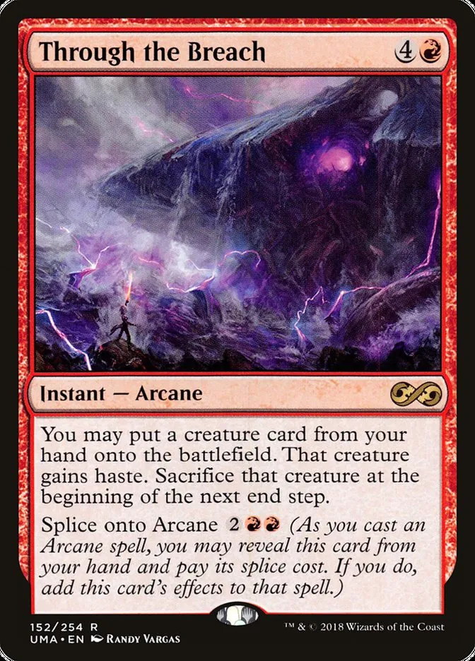 2018 Ultimate Masters Through the Breach rare #152 unlisted card image