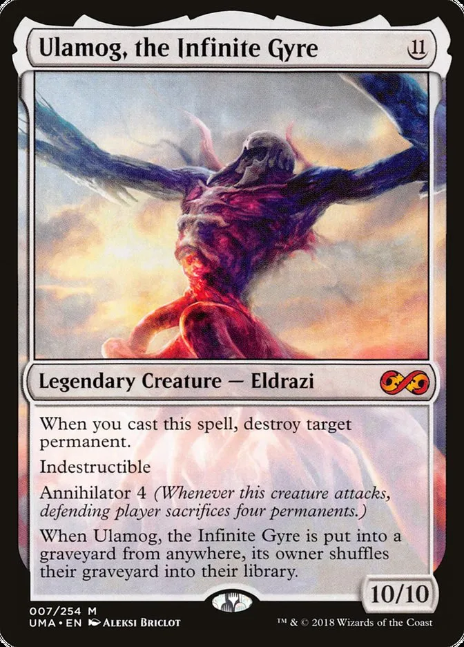 2018 Ultimate Masters Ulamog, the Infinite Gyre mythic #7 unlisted card image