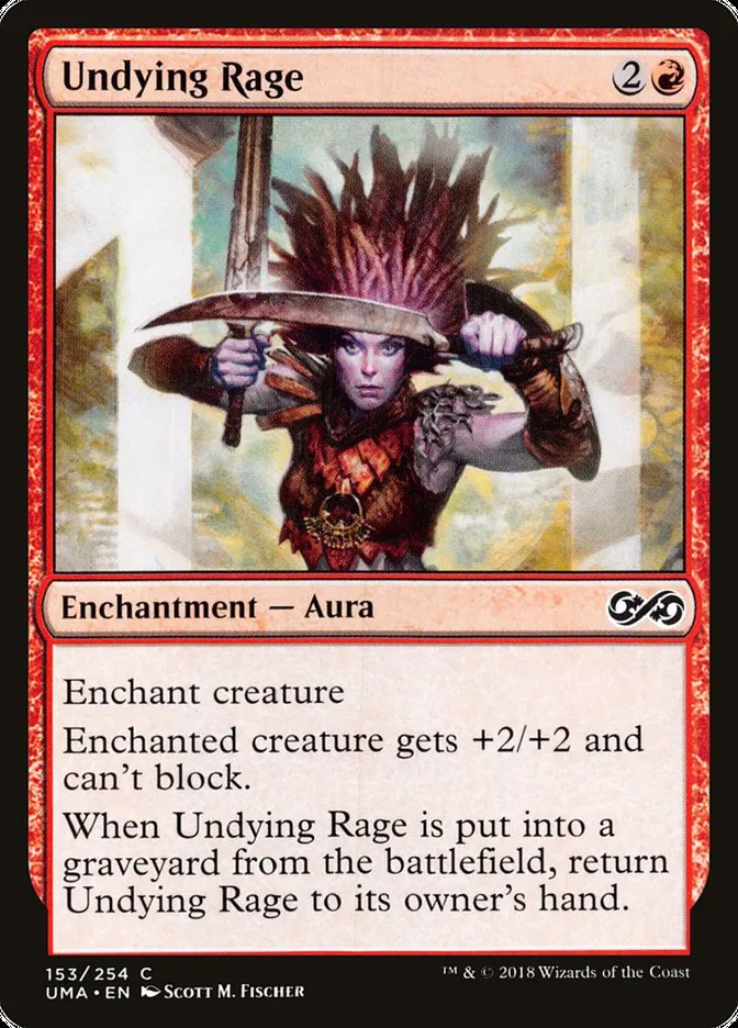 2018 Ultimate Masters Undying Rage common #153 unlisted card image