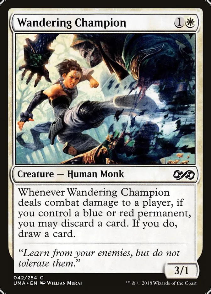 2018 Ultimate Masters Wandering Champion common #42 unlisted card image