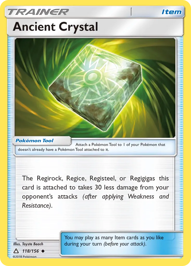 2018 Ultra Prism Ancient Crystal #118/156 Uncommon card image