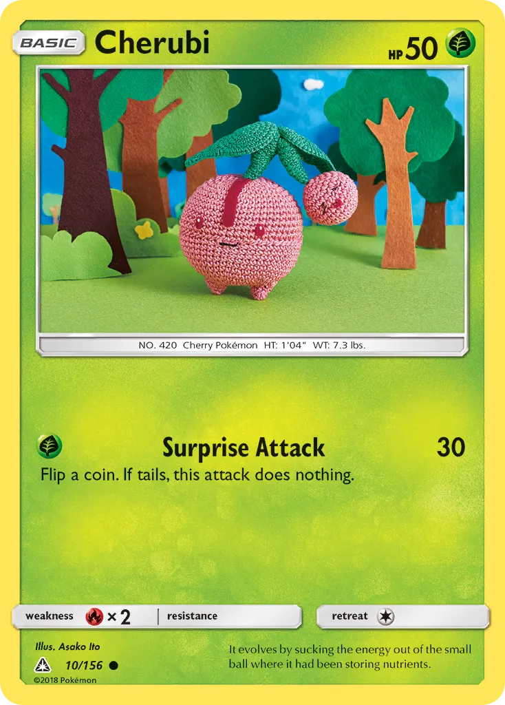 2018 Ultra Prism Cherubi Common #010/156 Common card image
