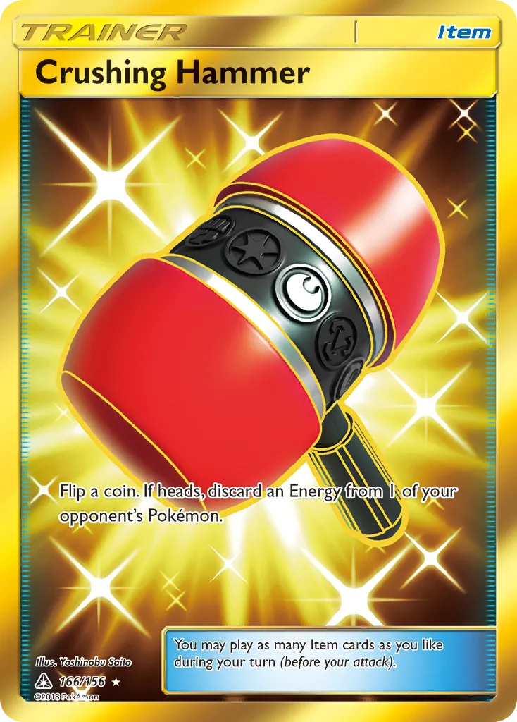 2018 Ultra Prism Crushing Hammer #166/156 Rare Secret card image