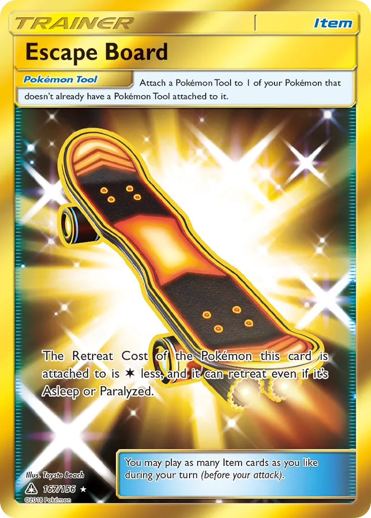 2018 Ultra Prism Escape Board #122A/156 Uncommon card image
