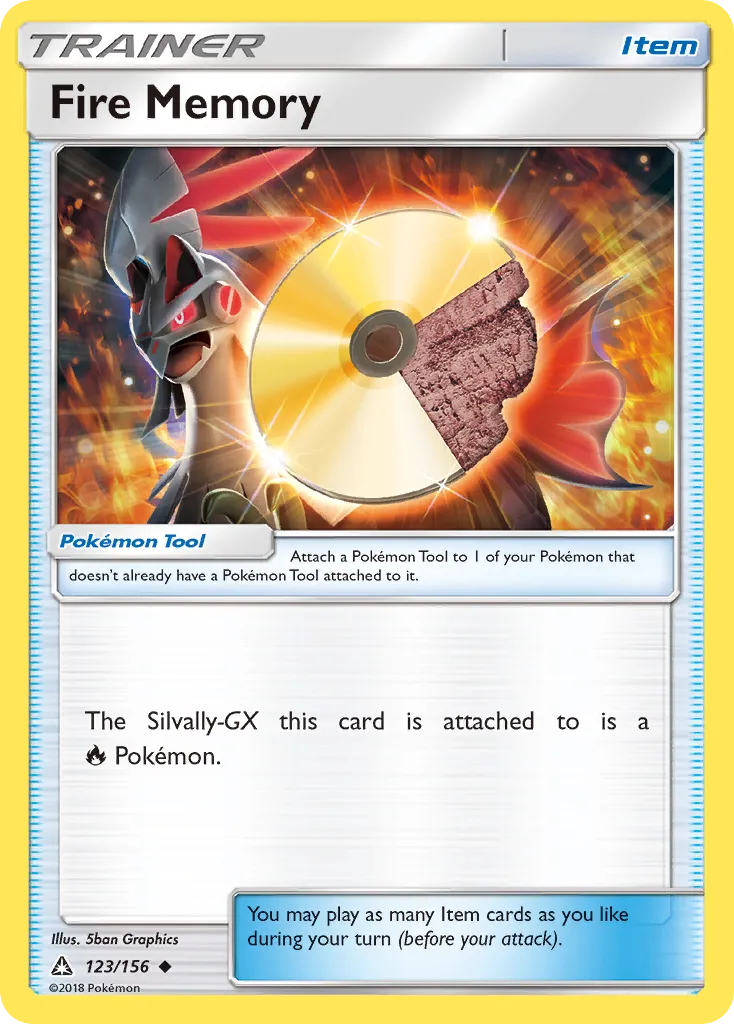 2018 Ultra Prism Fire Memory Uncommon #123/156 Uncommon card image