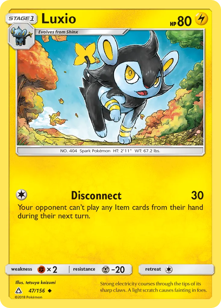 2018 Ultra Prism Luxio #047/156 Uncommon card image