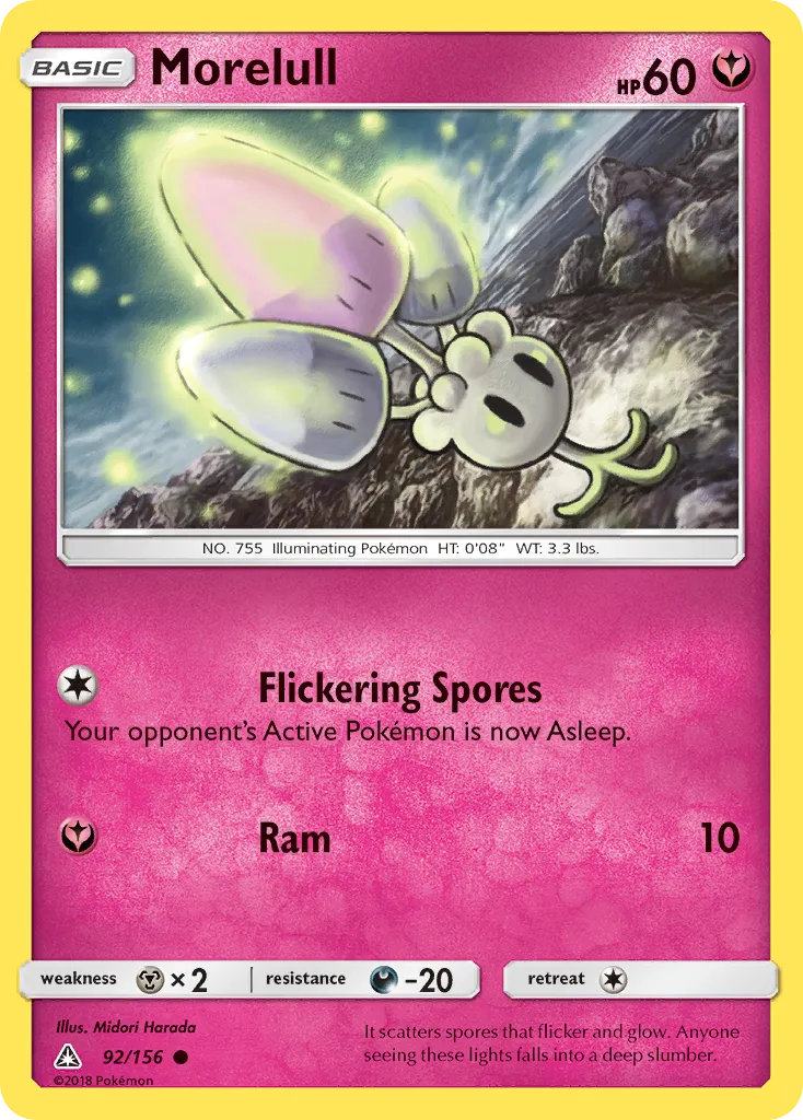 2018 Ultra Prism Morelull Common #092/156 Common card image