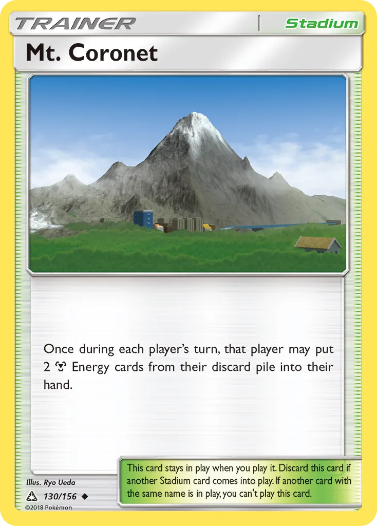 2018 Ultra Prism Mt. Coronet #130/156 Uncommon card image