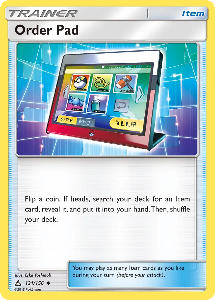 2018 Ultra Prism Order Pad #131/156 Uncommon card image