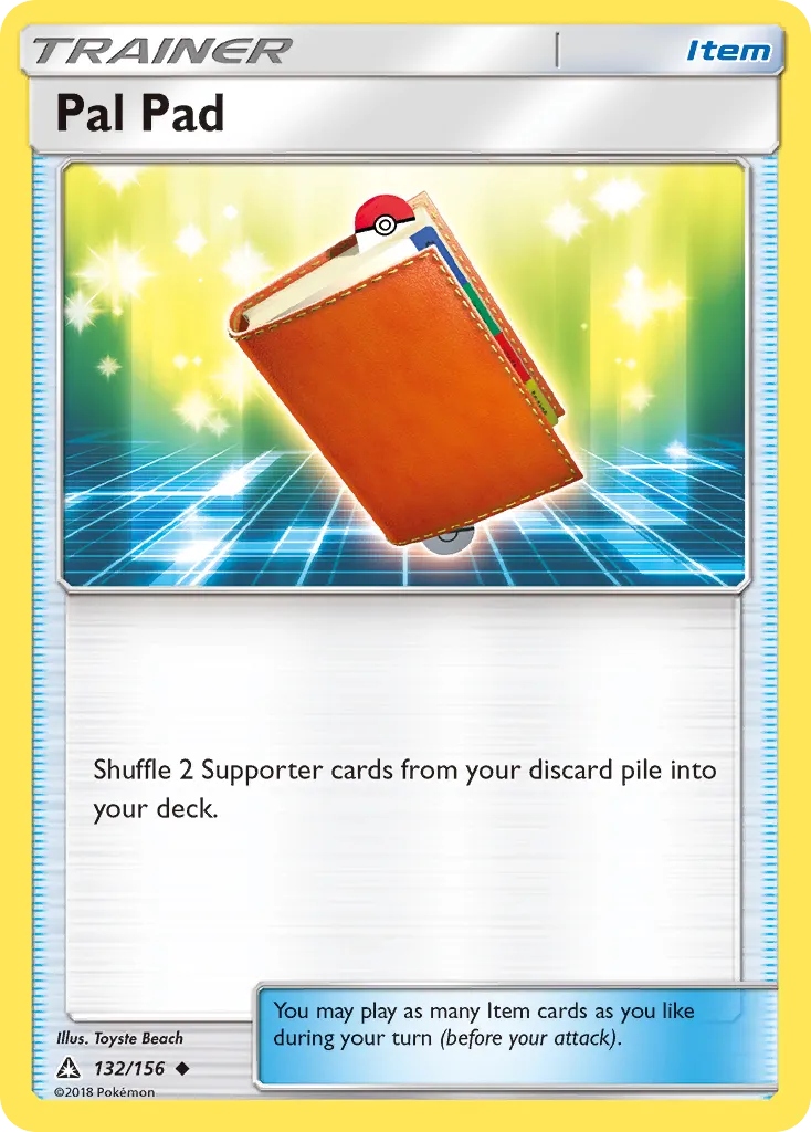 2018 Ultra Prism Pal Pad #132/156 Uncommon card image