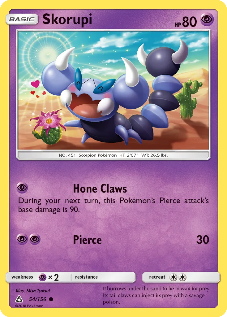 2018 Ultra Prism Skorupi #054/156 Common card image