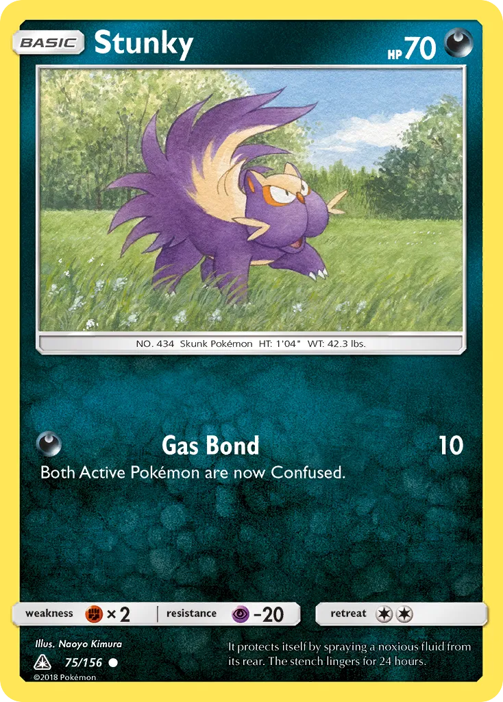 2018 Ultra Prism Stunky Common #075/156 Common card image