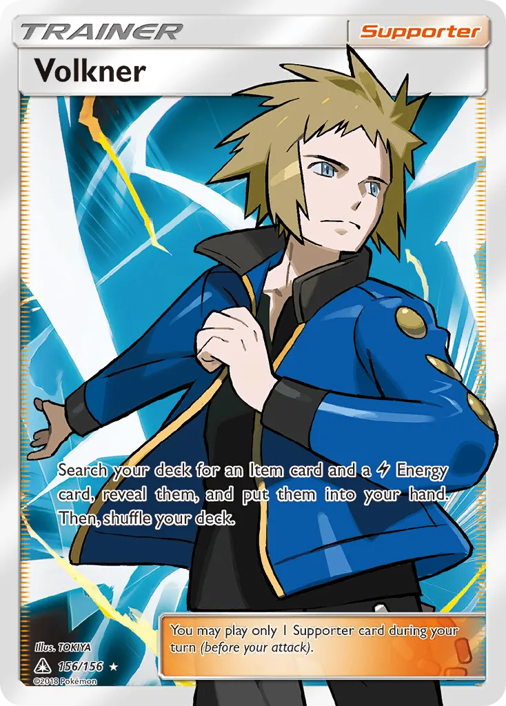 2018 Ultra Prism Volkner #135/156 Uncommon card image