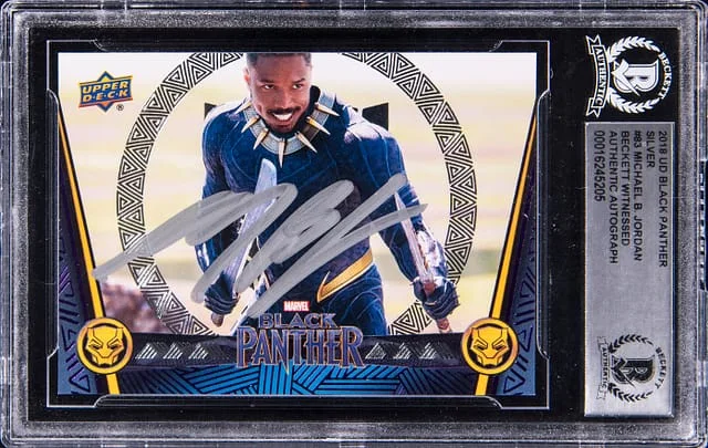 2018 Upper Deck Black Michael B. Jordan Panther Silver #83 card image