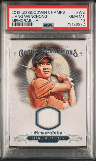 2018 Upper Deck Goodwin Champions Memorabilia We Liang Wenchong #no-number card image
