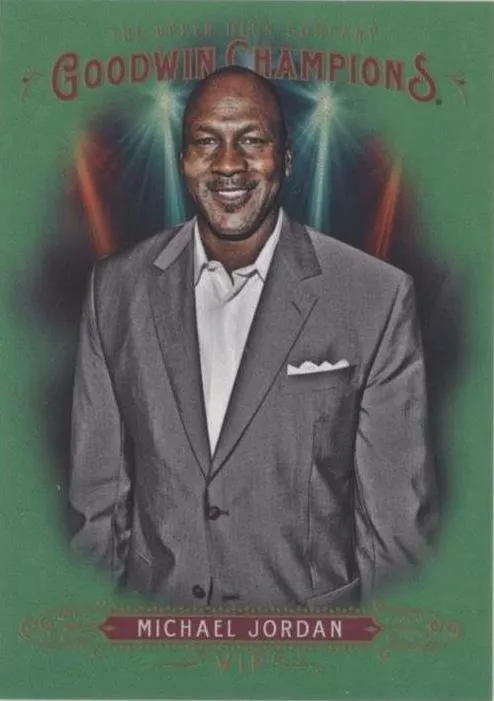 2018 Upper Deck Goodwin Champions Michael Jordan VIP Prizes Green #VIPG-MJ card image