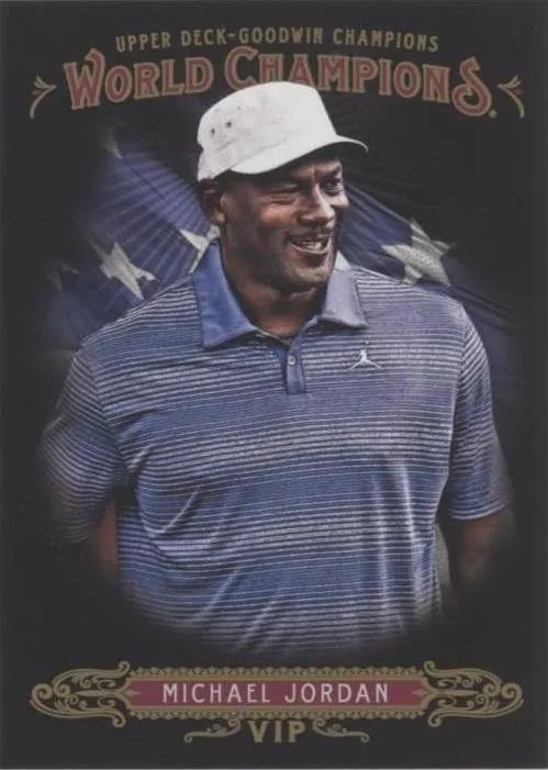 2018 Upper Deck Goodwin Champions Michael Jordan VIP Black World Champions Achievement #WC-11 card image