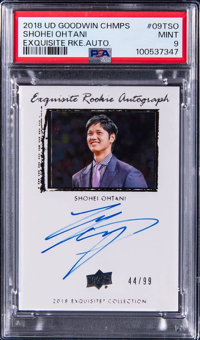 2018 Upper Deck Goodwin Champions Shohei Ohtani Exquisite Autographs #09T-SO card image