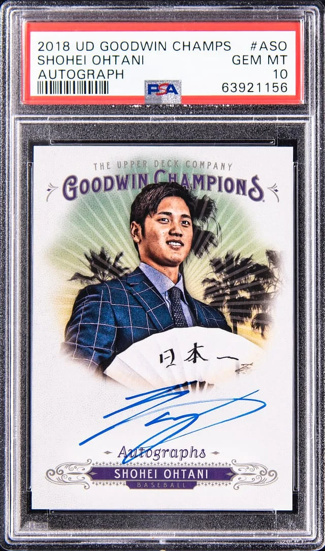 2018 Upper Deck Goodwin Champions Shohei Ohtani Autograph #A-SO card image
