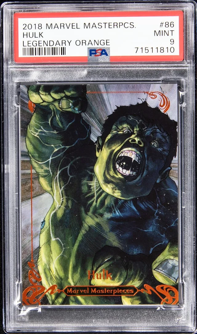 2018 Upper Deck Hulk Marvel Masterpieces Legendary Orange #86 card image